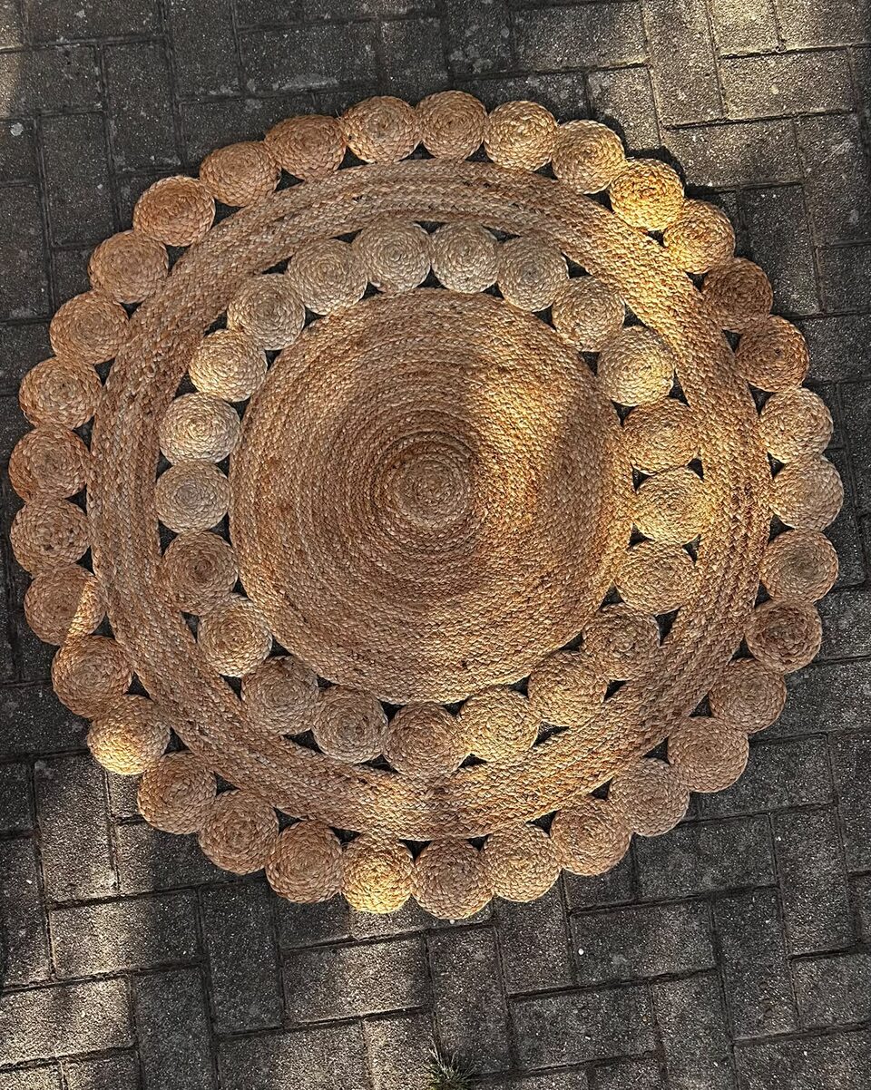 Rattan Teppich "Lene"