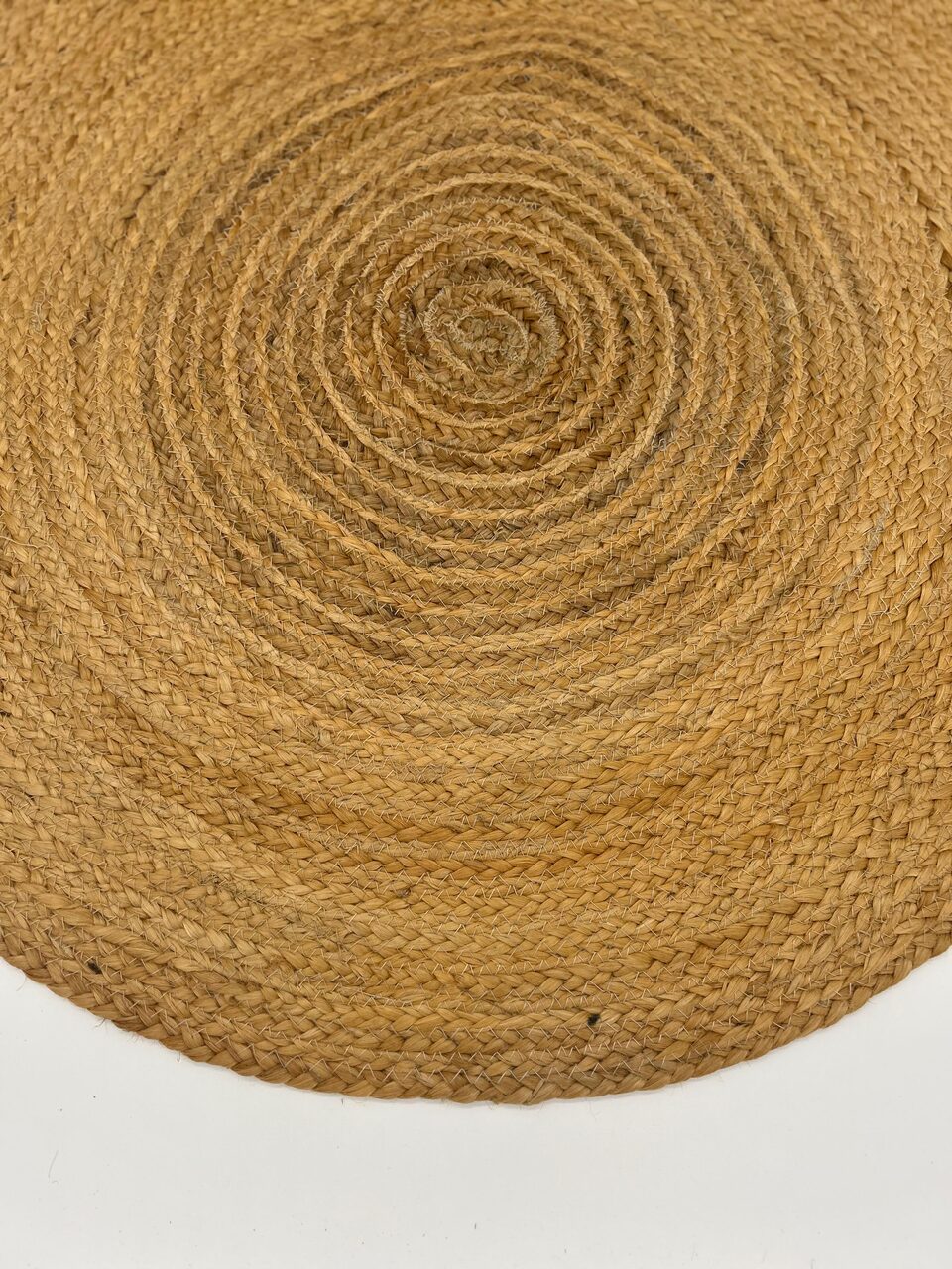 Rattan Teppich rund