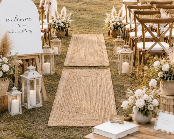 Rattan Teppich