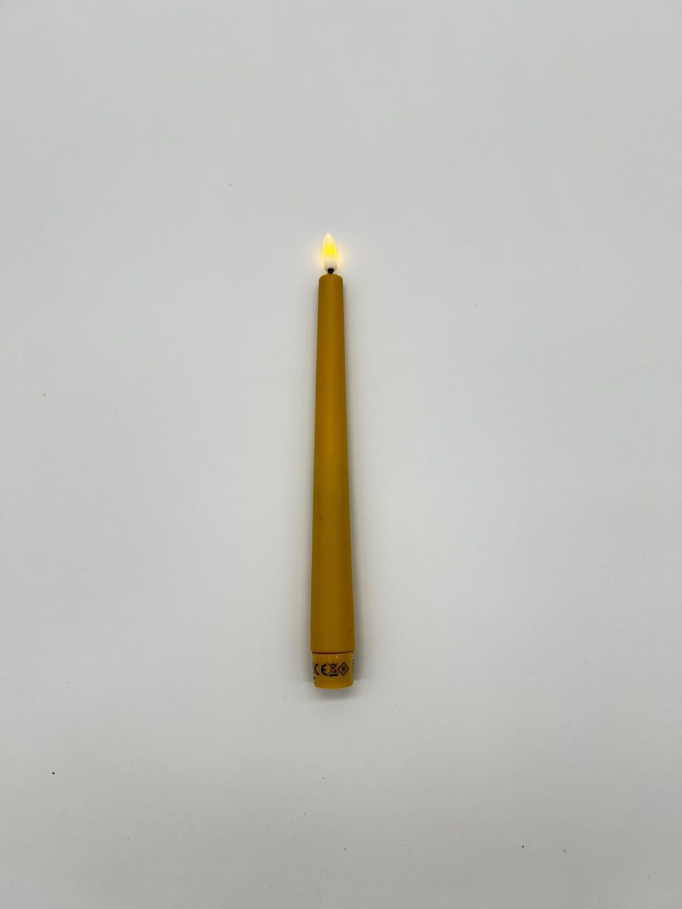LED Stabkerze gelb