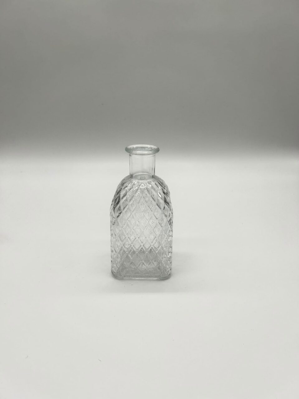 Transparent gemusterte Vase